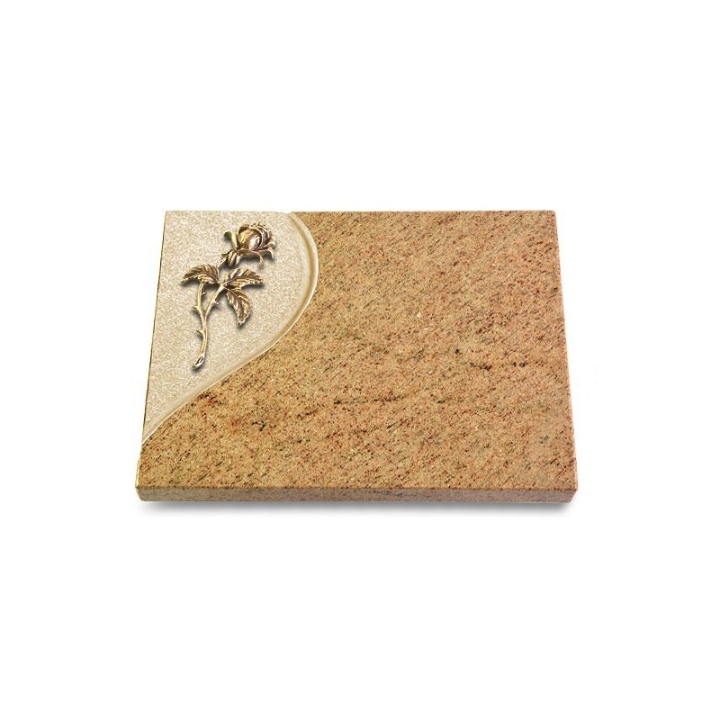 Grabtafel Kashmir Folio Rose 2 (Bronze)