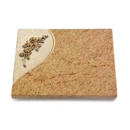 Grabtafel Kashmir Folio Rose 5 (Bronze)