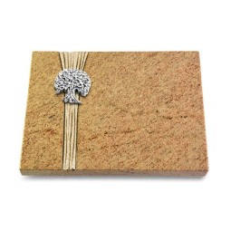 Grabtafel Kashmir Strikt Baum 3 (Alu)