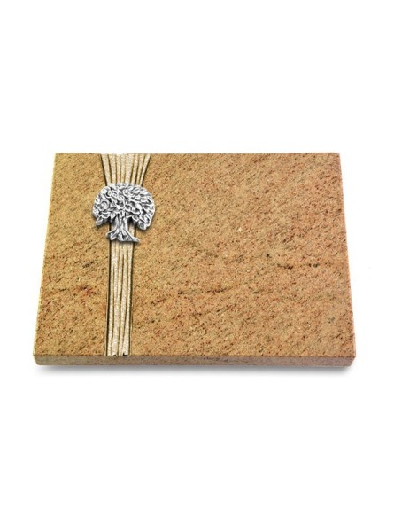 Grabtafel Kashmir Strikt Baum 3 (Alu)
