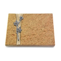 Grabtafel Kashmir Strikt Rose 9 (Alu)