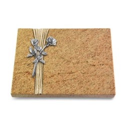 Grabtafel Kashmir Strikt Rose 10 (Alu)