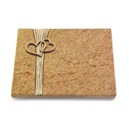 Grabtafel Kashmir Strikt Herzen (Bronze)