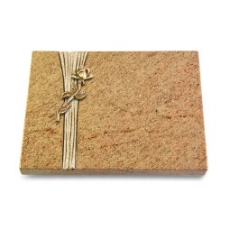 Grabtafel Kashmir Strikt Rose 7 (Bronze)