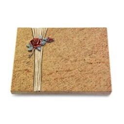 Grabtafel Kashmir Strikt Rose 1 (Color)