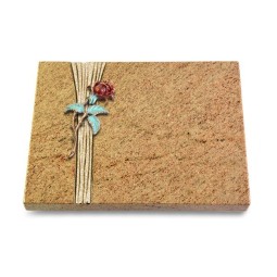 Grabtafel Kashmir Strikt Rose 2 (Color)