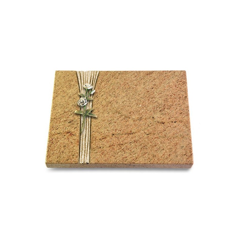 Grabtafel Kashmir Strikt Rose 8 (Color)