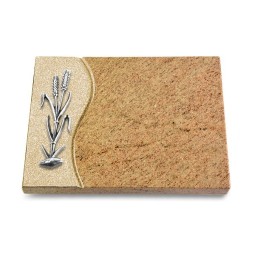 Grabtafel Kashmir Wave Ähren 2 (Alu)