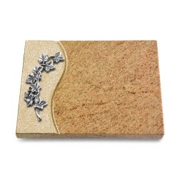 Grabtafel Kashmir Wave Efeu (Alu)