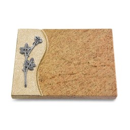 Grabtafel Kashmir Wave Rose 9 (Alu)