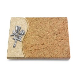 Grabtafel Kashmir Wave Rose 11 (Alu)