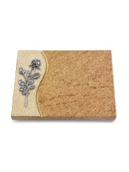 Grabtafel Kashmir Wave Rose 13 (Alu)