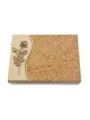 Grabtafel Kashmir Wave Rose 13 (Bronze)
