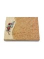 Grabtafel Kashmir Wave Rose 3 (Color)
