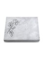 Grabtafel Omega Marmor Pure Blume 3