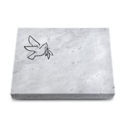 Grabtafel Omega Marmor Pure Taube 1