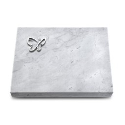 Grabtafel Omega Marmor Pure Papillon (Alu)