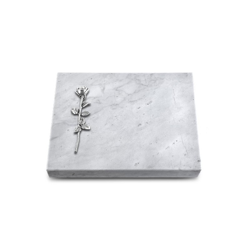Grabtafel Omega Marmor Pure Rose 12 (Alu)