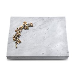 Grabtafel Omega Marmor Pure Efeu (Bronze)