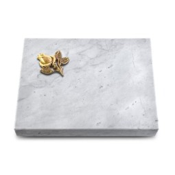 Grabtafel Omega Marmor Pure Rose 3 (Bronze)