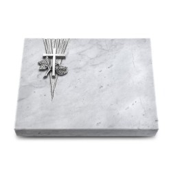 Grabtafel Omega Marmor Delta Kreuz 1 (Alu)