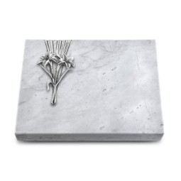 Grabtafel Omega Marmor Delta Lilie (Alu)