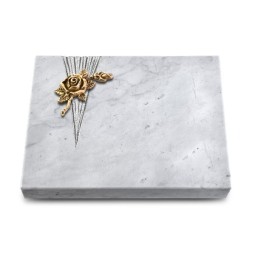 Grabtafel Omega Marmor Delta Rose 1 (Bronze)
