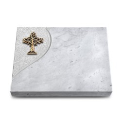 Grabtafel Omega Marmor Folio Baum 2 (Bronze)