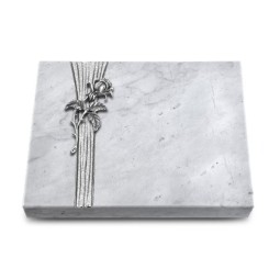 Grabtafel Omega Marmor Strikt Rose 2 (Alu)