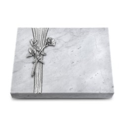 Grabtafel Omega Marmor Strikt Rose 10 (Alu)