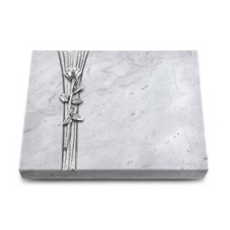 Grabtafel Omega Marmor Strikt Rose 12 (Alu)