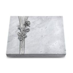 Grabtafel Omega Marmor Strikt Rose 13 (Alu)