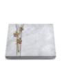 Grabtafel Omega Marmor Strikt Rose 9 (Bronze)