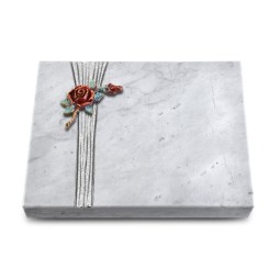 Grabtafel Omega Marmor Strikt Rose 1 (Color)