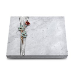 Grabtafel Omega Marmor Strikt Rose 4 (Color)