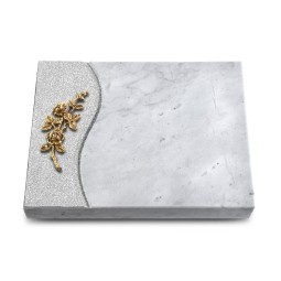 Grabtafel Omega Marmor Wave Rose 5 (Bronze)