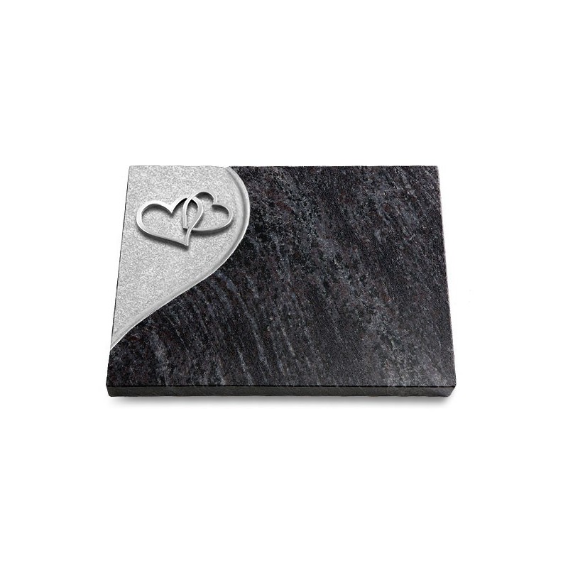 Grabtafel Orion Folio Herzen (Alu)