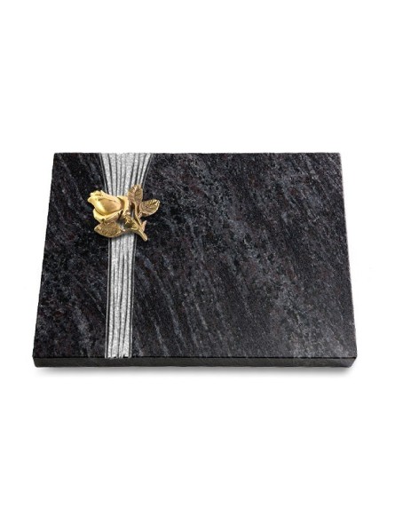 Grabtafel Orion Strikt Rose 3 (Bronze)