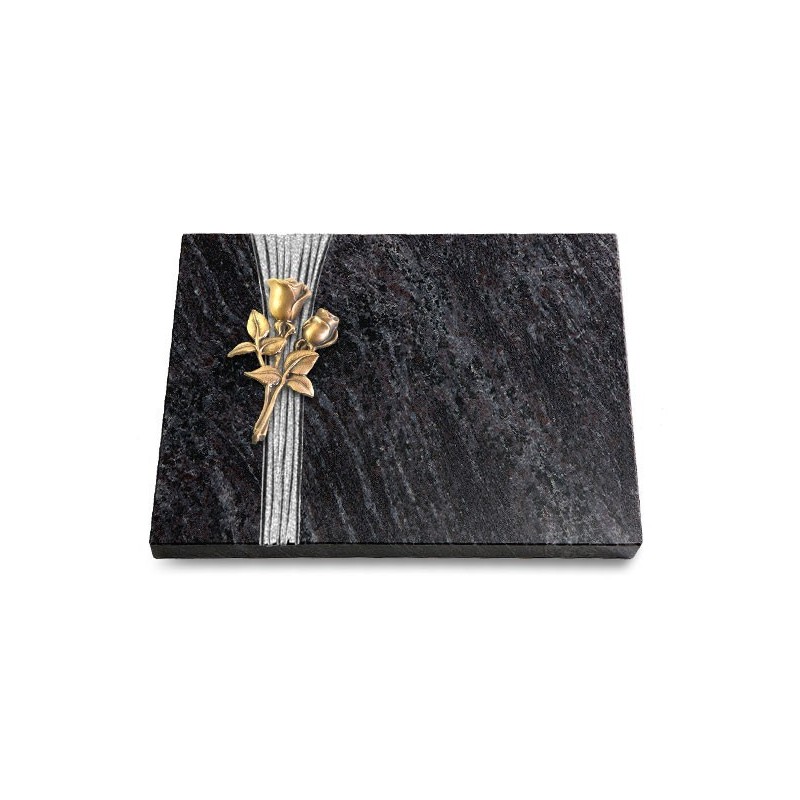 Grabtafel Orion Strikt Rose 11 (Bronze)
