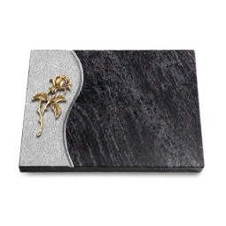 Grabtafel Orion Wave Rose 2 (Bronze)