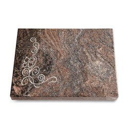 Grabtafel Paradiso Pure Blume 2