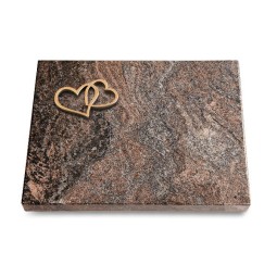 Grabtafel Paradiso Pure Herzen (Bronze)