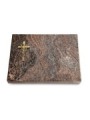 Grabtafel Paradiso Pure Kreuz/Ähren (Bronze)