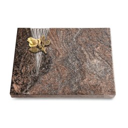 Grabtafel Paradiso Delta Rose 3 (Bronze)