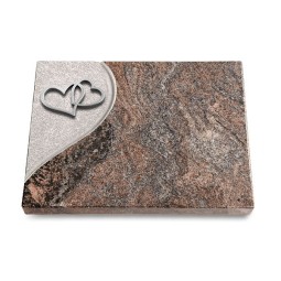 Grabtafel Paradiso Folio Herzen (Alu)