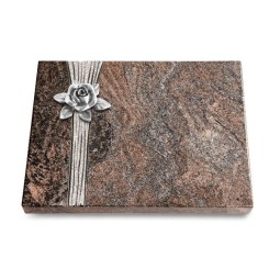 Grabtafel Paradiso Strikt Rose 4 (Alu)