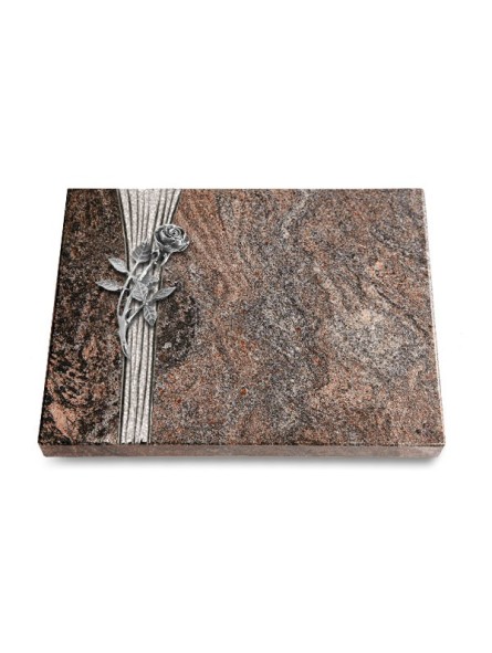 Grabtafel Paradiso Strikt Rose 6 (Alu)