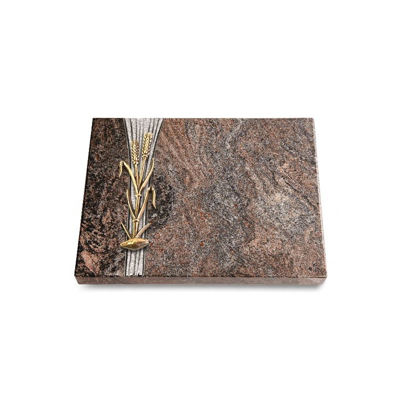 Grabtafel Paradiso Strikt Ähren 2 (Bronze)