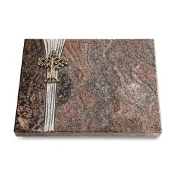 Grabtafel Paradiso Strikt Baum 2 (Bronze)