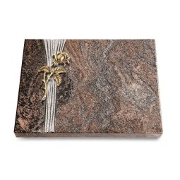 Grabtafel Paradiso Strikt Rose 2 (Bronze)